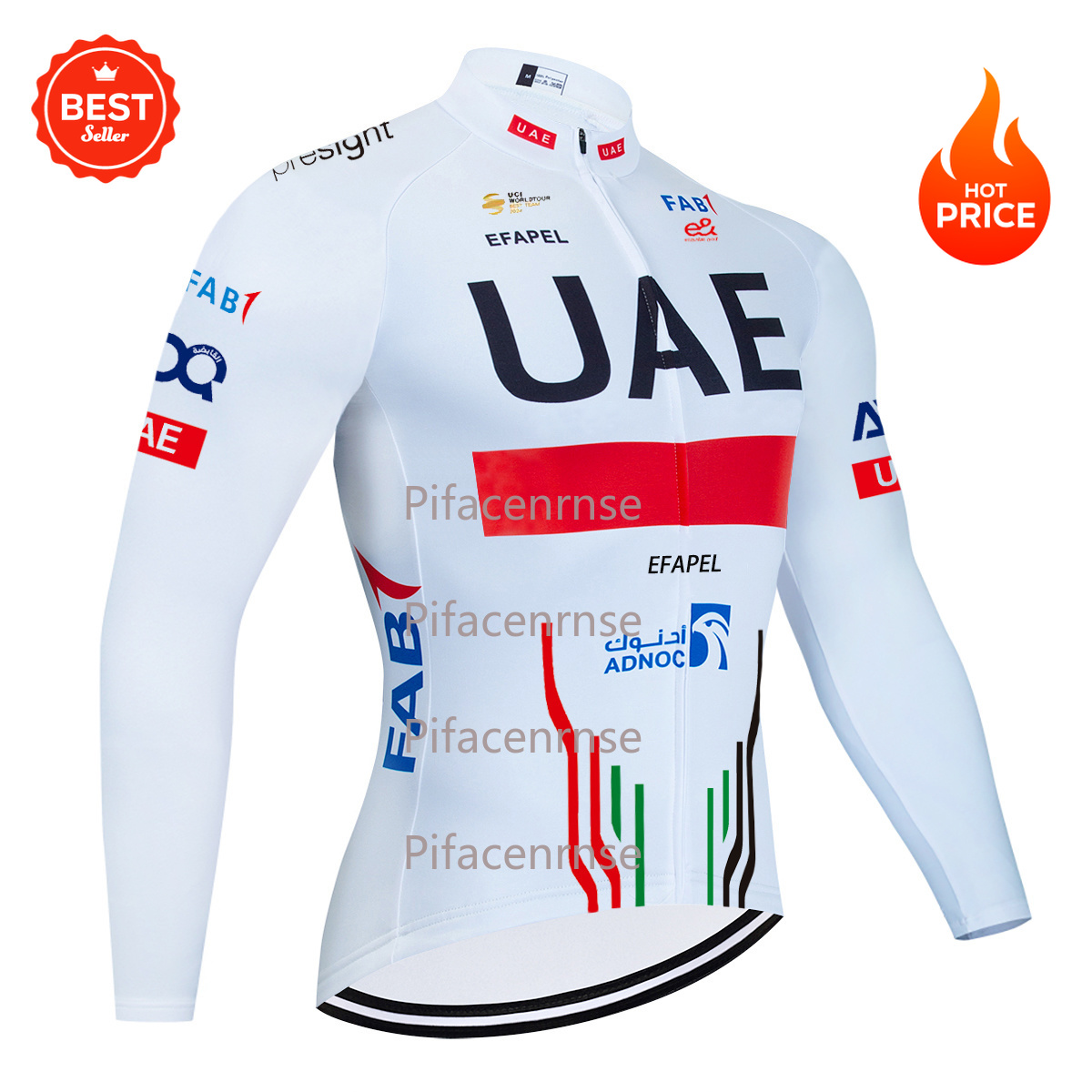 Women Fashion Uae - เสื้อแจ็คเก็ตปั่นจักรยานฤดูหนาวสีขาว UAE สำหรับผู้ชายและผู้หญิง แฟชั่น Ropa Ciclismo