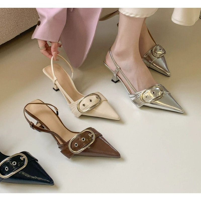 Women'S Fashion Designer Clothes - รองเท้าส้นสูงหัวแหลมหนังแก้วดีไซน์เนอร์แฟชั่นสไตล์เรโทรใหม่ สวยหรู เซ็กซี่ เหมาะสำหรับงานแต่งงานและงานปาร์ตี้