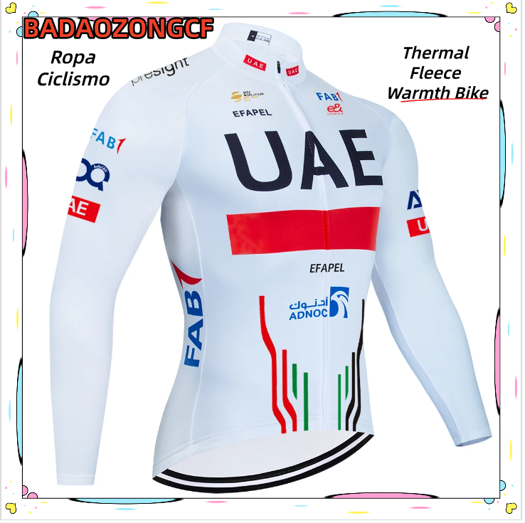 Women Fashion Uae - เสื้อแจ็คเก็ตปั่นจักรยานฤดูหนาวสีขาว UAE 2025 สำหรับผู้ชายและผู้หญิง แฟชั่น Ropa