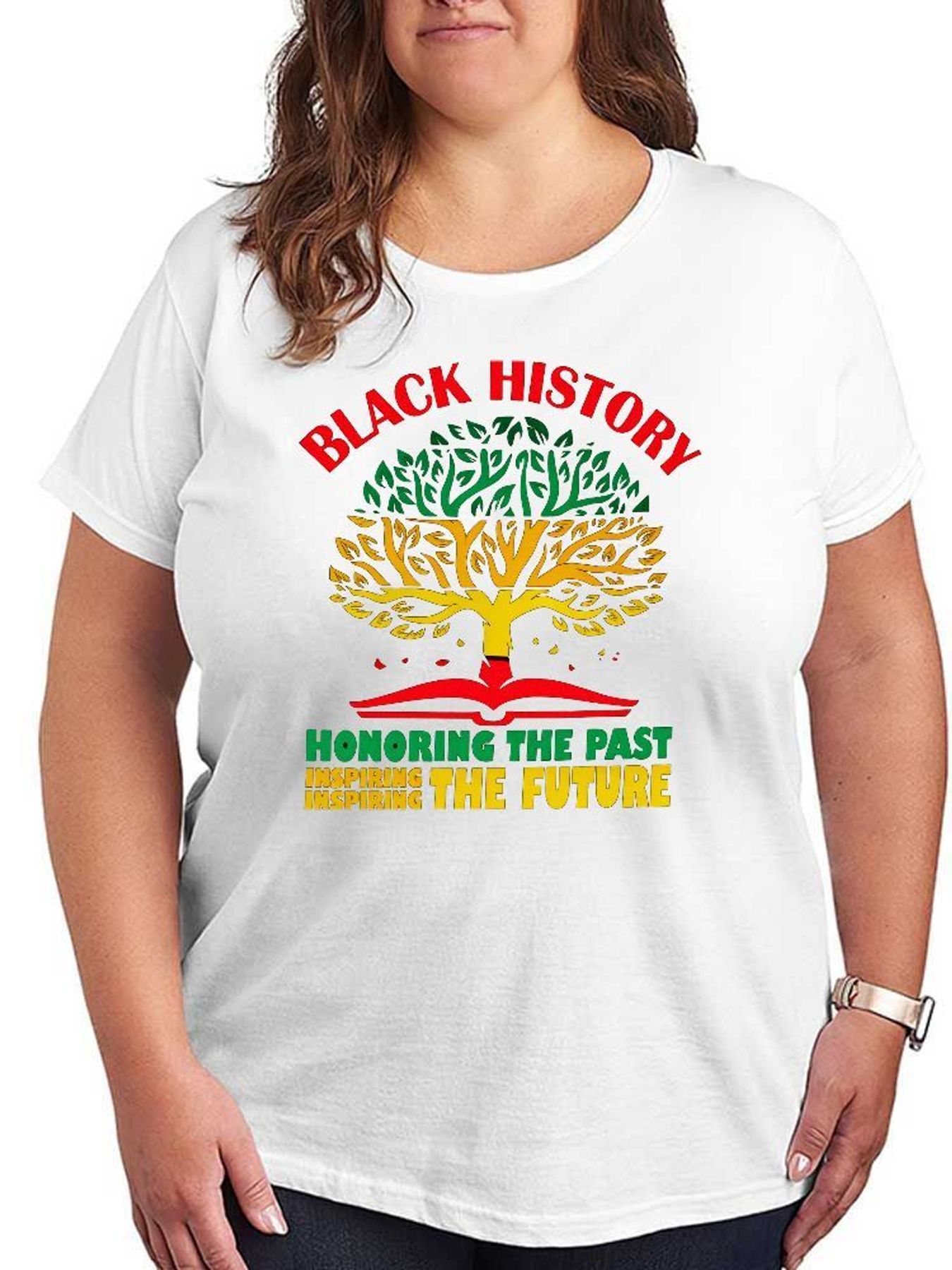 Women Fashion History - เสื้อยืดลายกราฟิก Black History Month สำหรับผู้หญิง แฟชั่น