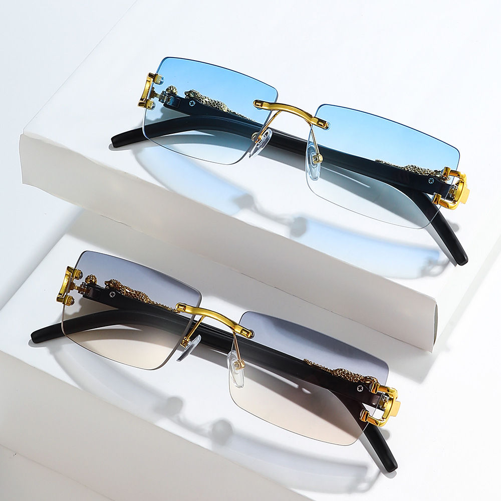 Women'S Fashion Reading Glasses - แว่นกันแดดแฟชั่นวินเทจไร้กรอบทรงสี่เหลี่ยมไล่เฉดสีสำหรับผู้หญิงผู้ชายแบรนด์ดีไซเนอร์ 1 ชิ้น