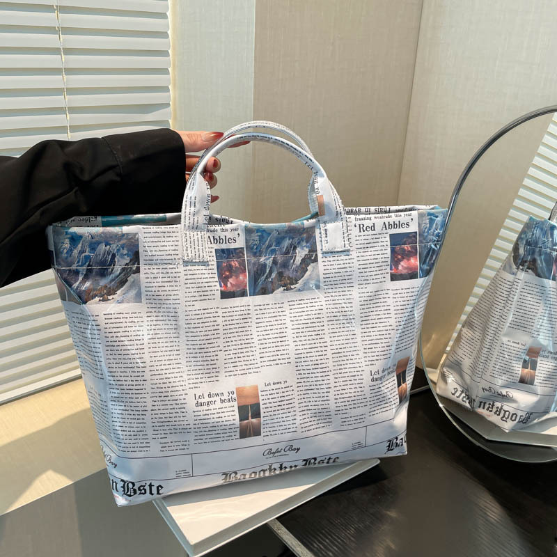 Women'S Fashion London - แฟชั่น PVC กระเป๋าช้อปปิ้งแบบใช้ซ้ำได้กระเป๋าสตรีเป็นมิตรกับสิ่งแวดล้อมกระเป๋าช้อปปิ้งลอนดอนความจุขนาดใหญ่กระเป๋าถือกันน้ำกระเป๋าแบรนด์