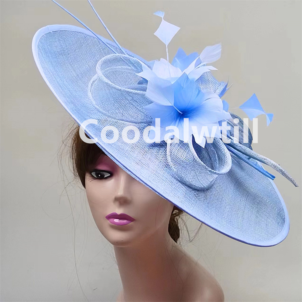 Women'S Fashion Kentucky Derby - หมวกขนนกขนาดใหญ่สำหรับผู้หญิงจาก Royal Ascot หมวกขนาดใหญ่ขนนก Kentucky DERBY