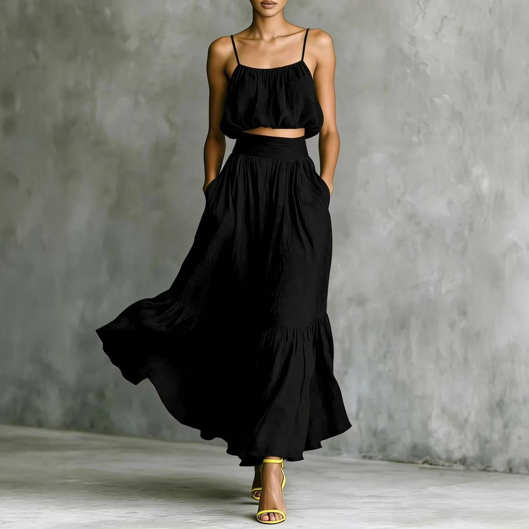 ชุดเซ็ต 2 ชิ้นสำหรับผู้หญิง ชุ - Maxi Dress Boho บทวิจารณ์และราคา