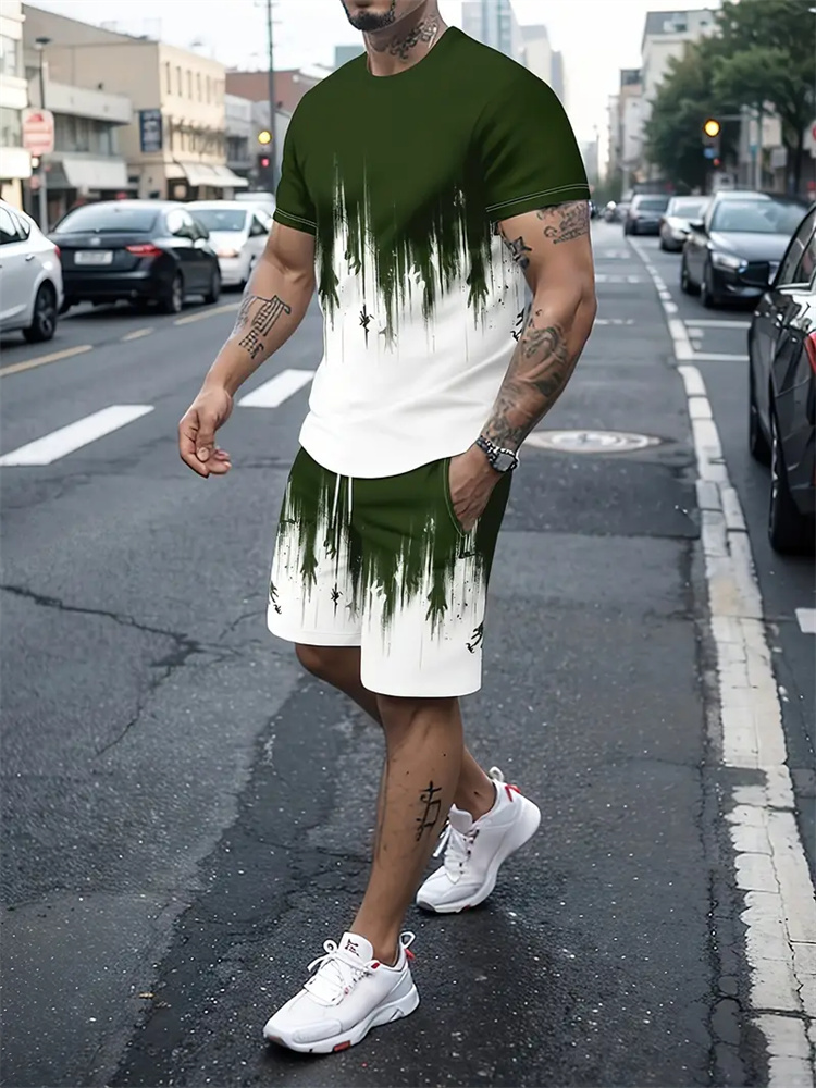 เสื้อยืดลายไล่เฉดสีสำหรับผู้ชา - Women And Men Fashion บทวิจารณ์และราคา