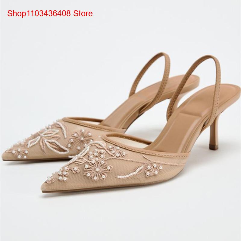 รองเท้าส้นสูงแบบสวมเปิดส้น ดีไ - Women'S Fashion Brand Shoes บทวิจารณ์และราคา