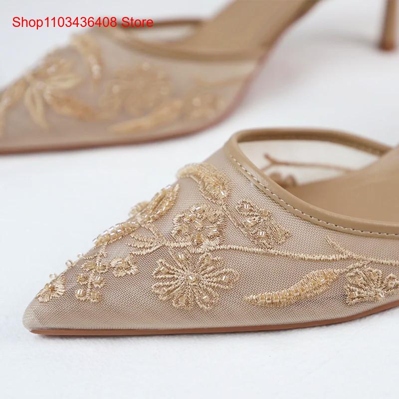 รองเท้าส้นสูงแบบสวมเปิดส้น ดีไ - Women'S Fashion Brand Shoes บทวิจารณ์และราคา