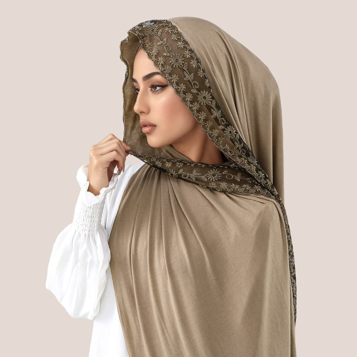 ผ้าคลุมศีรษะมุสลิมแบบยาว ผ้าฝ้ - Women'S Fashion Jersey บทวิจารณ์และราคา
