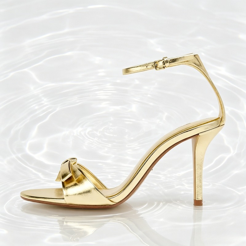 Elegant Golden Bow รองเท้าส้นส - Women'S Fashion Brand Shoes บทวิจารณ์และราคา