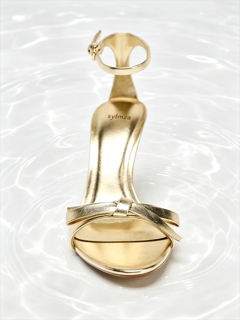 Elegant Golden Bow รองเท้าส้นส - Women'S Fashion Brand Shoes บทวิจารณ์และราคา