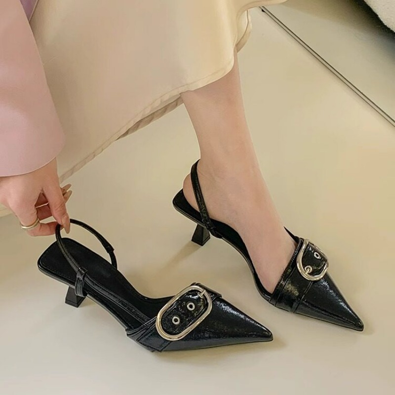 รองเท้าส้นสูงหัวแหลมหนังแก้วดี - Women'S Fashion Designer Clothes บทวิจารณ์และราคา