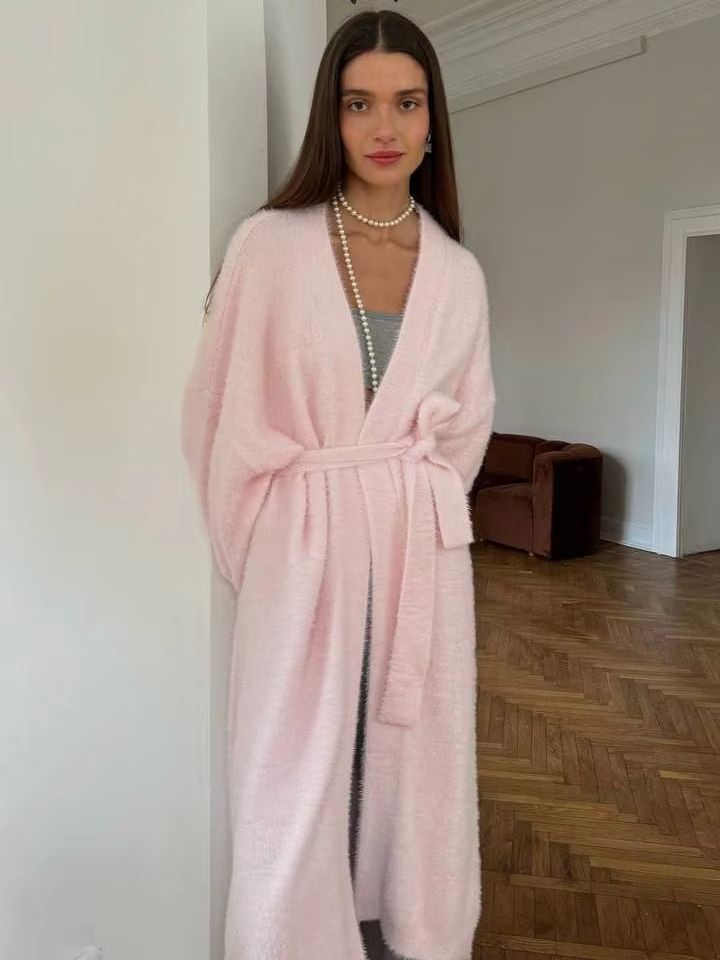 Hirsionsan 2024 นุ่มถักชุดผู้ห - Longline Cardigan Knit บทวิจารณ์และราคา