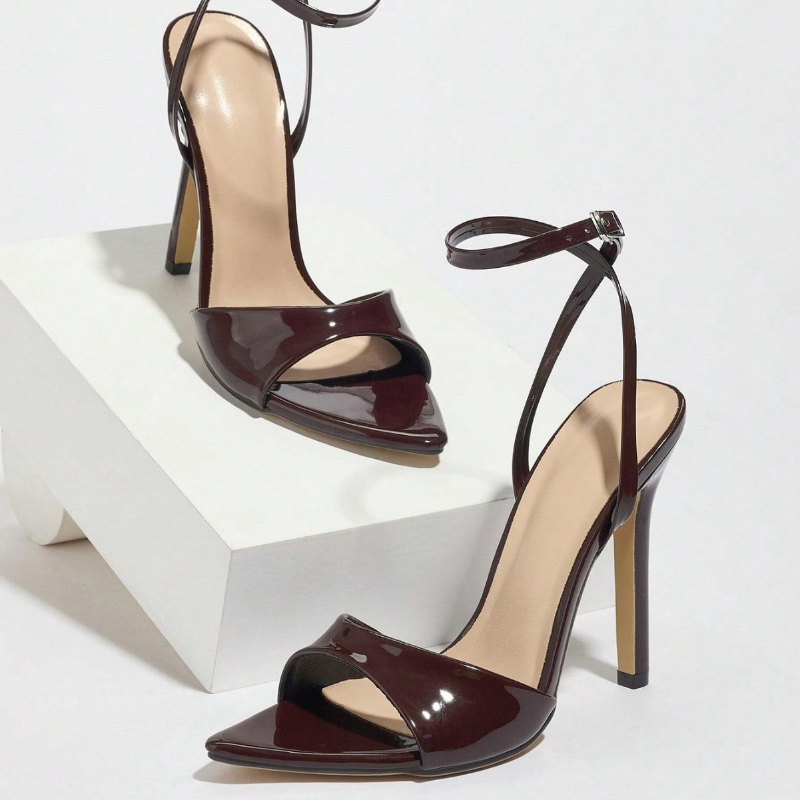 กาแฟสิทธิบัตรหนังรองเท้าส้นสูง - Women'S Fashion Brand Shoes บทวิจารณ์และราคา