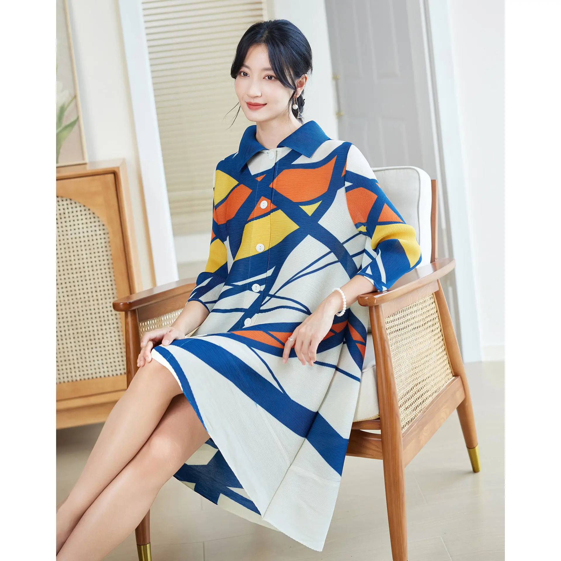ชุดเดรสพลีทสไตล์มิยาเกะสำหรับผ - Longline Cardigan Knit บทวิจารณ์และราคา