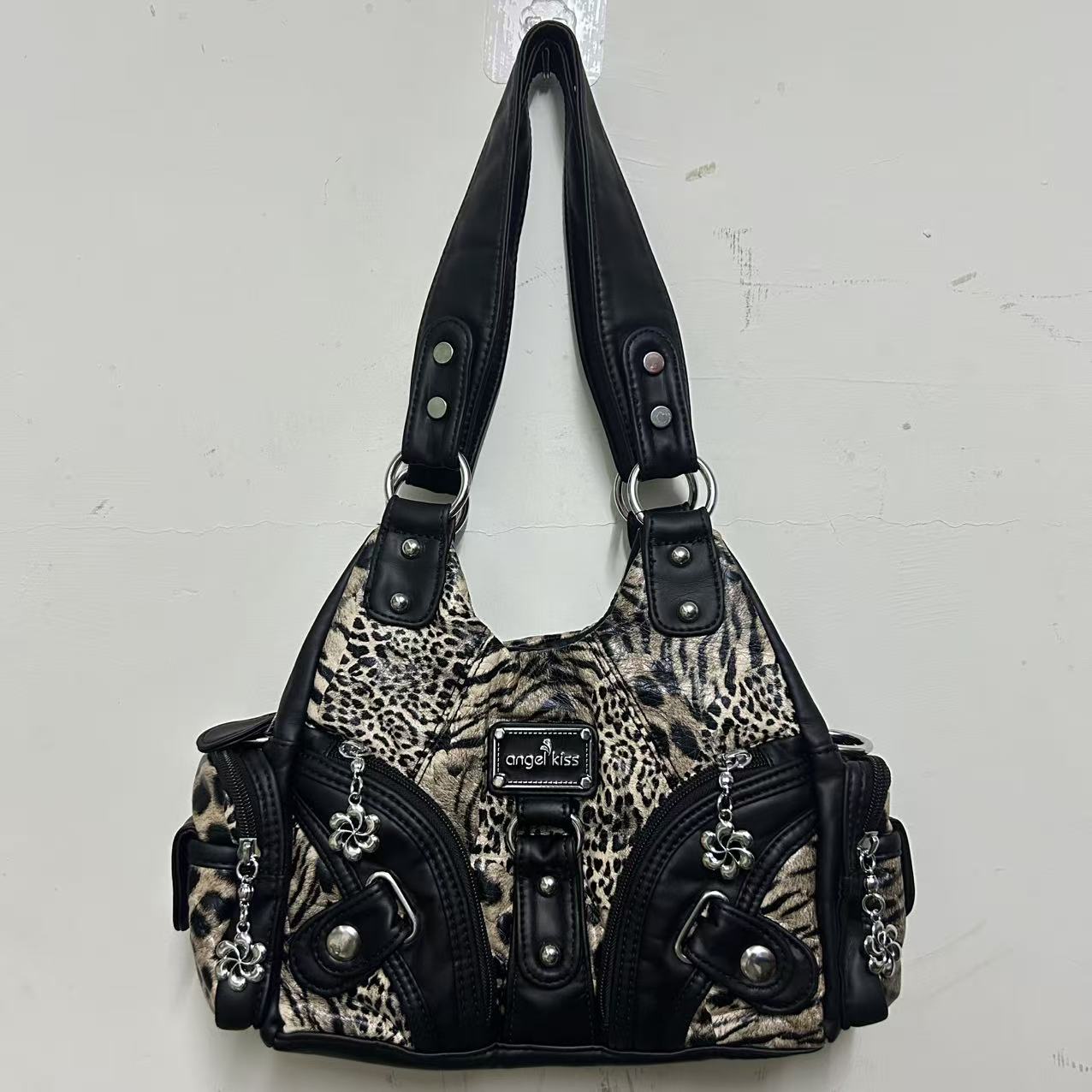 กระเป๋าสะพายลายเสือดาว Angel K - Women'S Fashion Early 2000S บทวิจารณ์และราคา