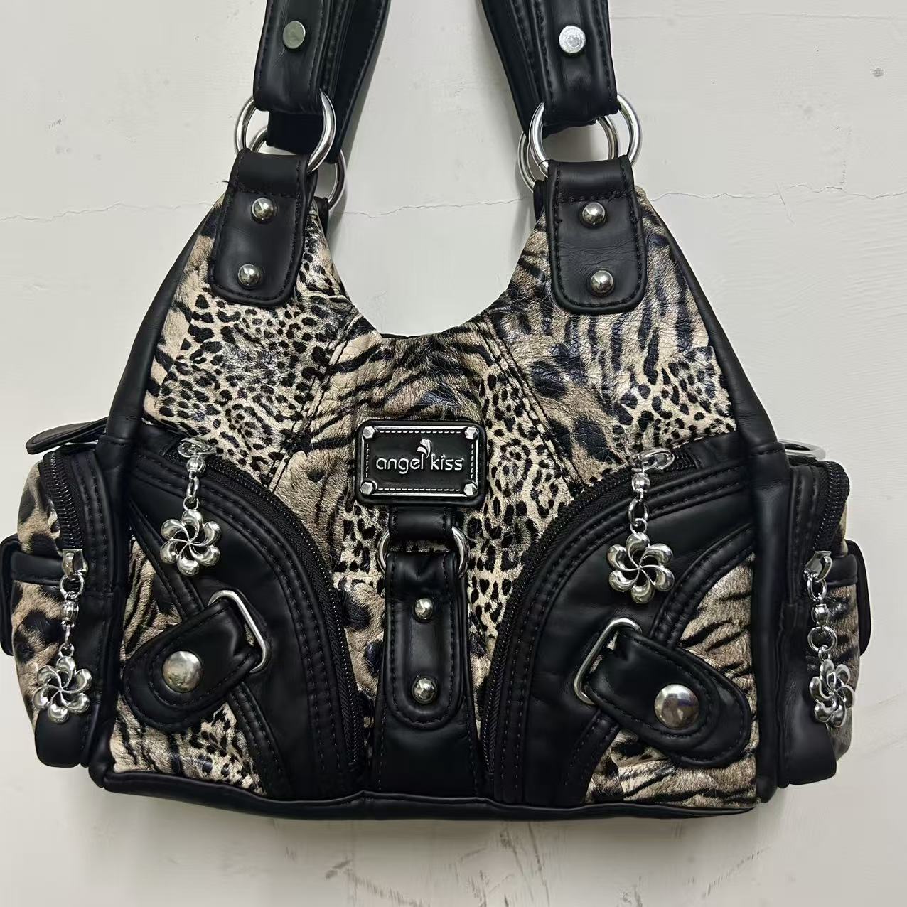 กระเป๋าสะพายลายเสือดาว Angel K - Women'S Fashion Early 2000S บทวิจารณ์และราคา