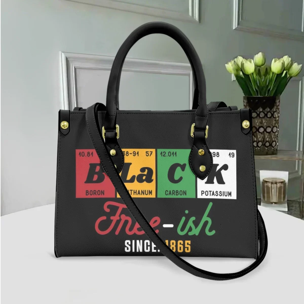กระเป๋าถือพิมพ์ลาย Juneteenth  - Women Fashion History บทวิจารณ์และราคา