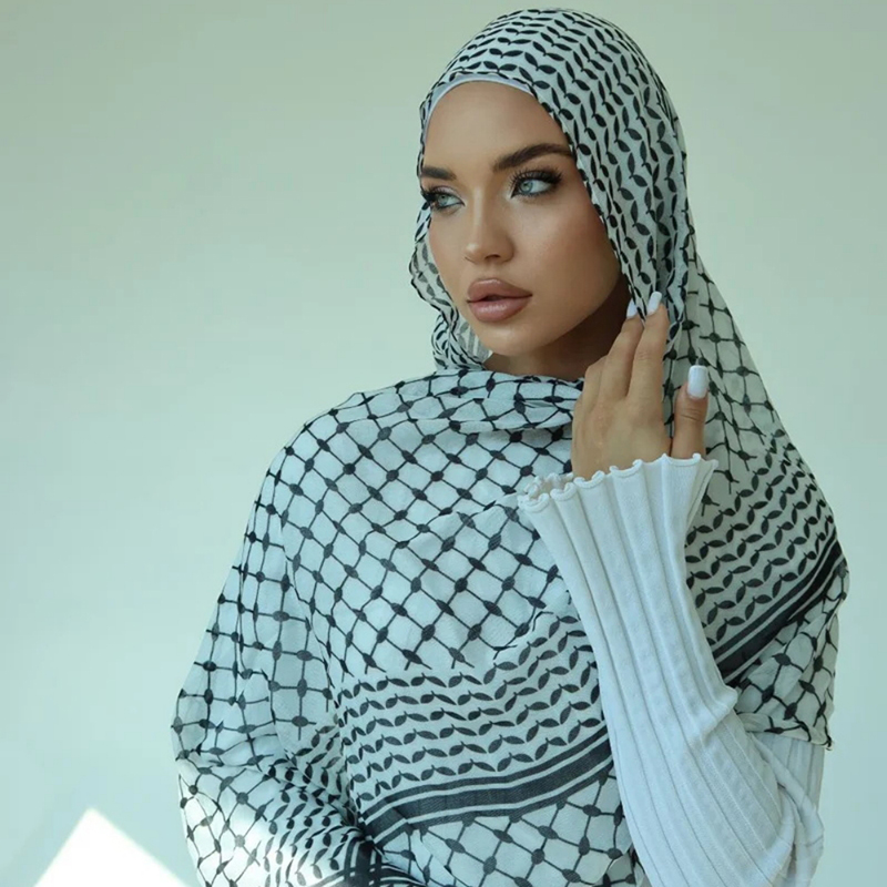 2ชิ้นผ้าพันคอผ้าชีฟองอาหรับสำห - Women Fashion Uae บทวิจารณ์และราคา