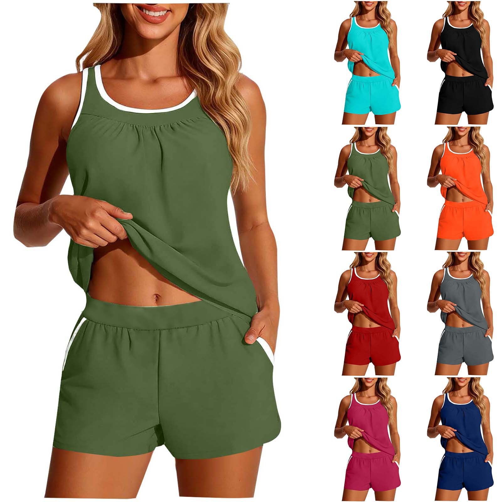 ชุดว่ายน้ำผู้หญิง 2 ชิ้น เสื้อ - Crop Top Women บทวิจารณ์และราคา