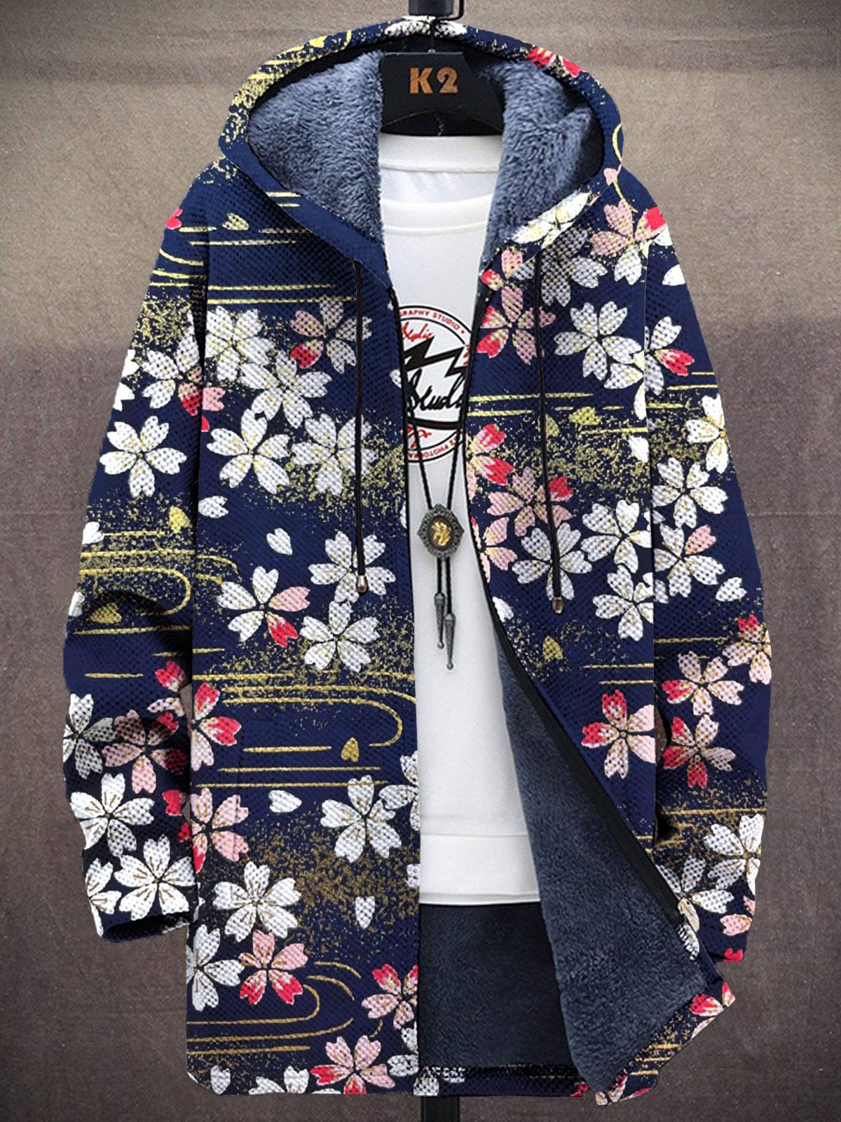 เสื้อคาร์ดิแกนผ้าพลัฌพิมพ์ลายด - Longline Cardigan Knit บทวิจารณ์และราคา