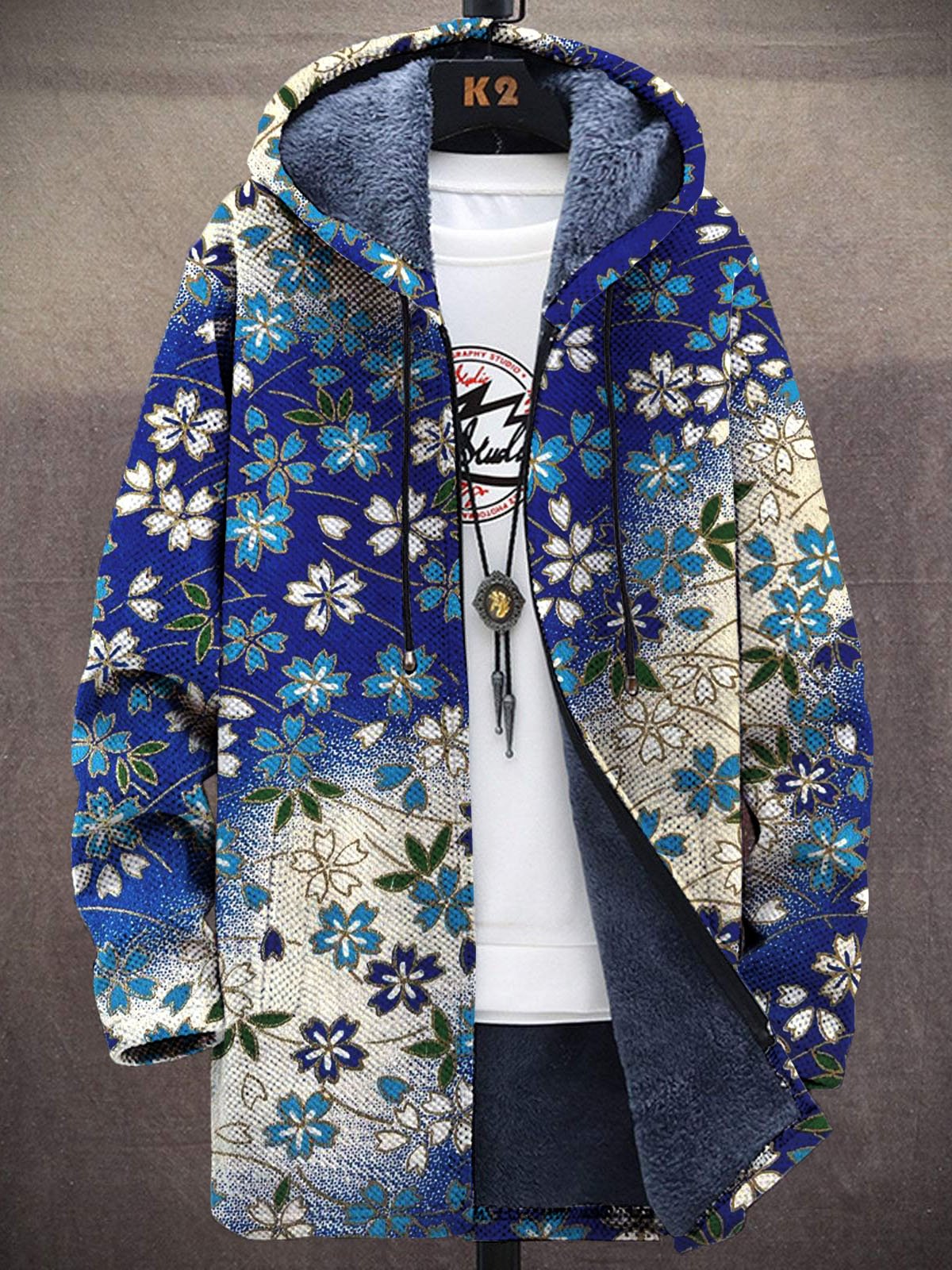 เสื้อคาร์ดิแกนผ้าพลัฌพิมพ์ลายด - Longline Cardigan Knit บทวิจารณ์และราคา