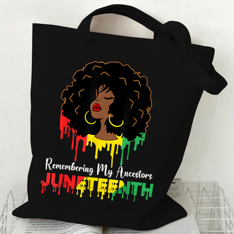 Juneteenth สีดําสาวพิมพ์ผ้าใบผ - Women Fashion History บทวิจารณ์และราคา