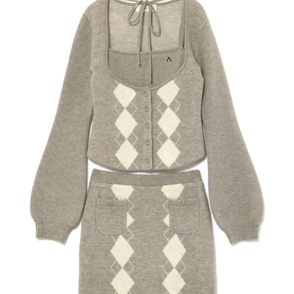 ชุดเซ็ตสามชิ้นสไตล์ญี่ปุ่นสำหร - Longline Cardigan Knit บทวิจารณ์และราคา