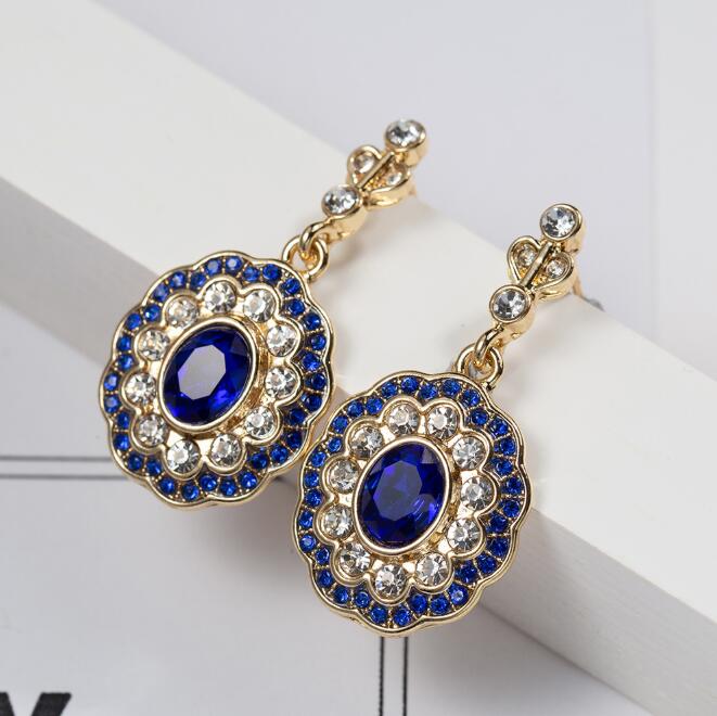 ต่างหูเงินประดับพลอยโทแพซสีน้ำ - Women'S Fashion London บทวิจารณ์และราคา