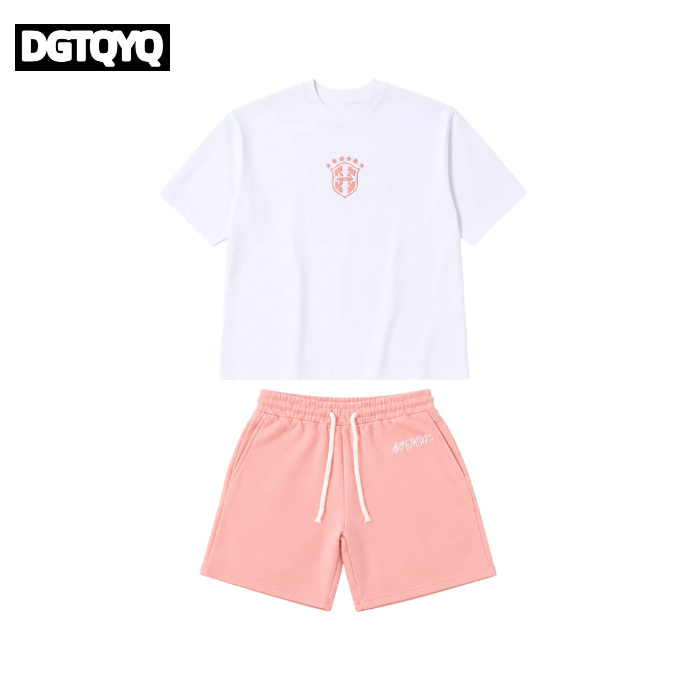 ชุดเซ็ตเสื้อยืดคอกลมพิมพ์ลายกั - Women And Men Fashion บทวิจารณ์และราคา
