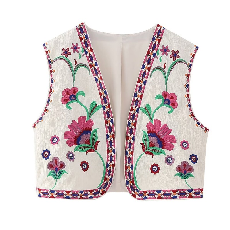 เสื้อกั๊กปักลายวินเทจแฟชั่นสุด - Women'S Fashion Vogue บทวิจารณ์และราคา