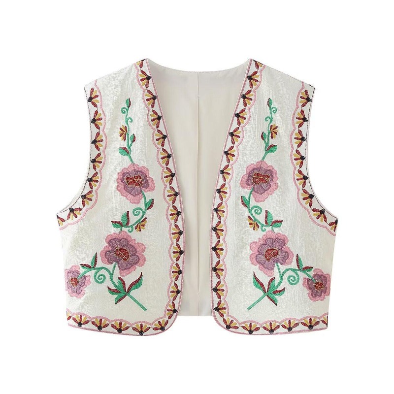 เสื้อกั๊กปักลายวินเทจแฟชั่นสุด - Women'S Fashion Vogue บทวิจารณ์และราคา
