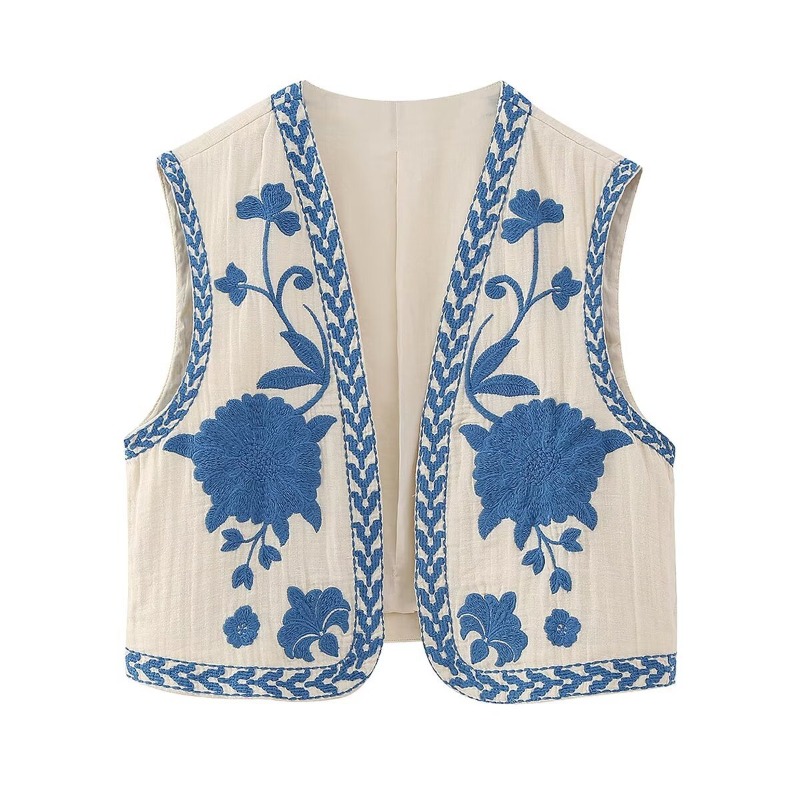 เสื้อกั๊กปักลายวินเทจแฟชั่นสุด - Women'S Fashion Vogue บทวิจารณ์และราคา