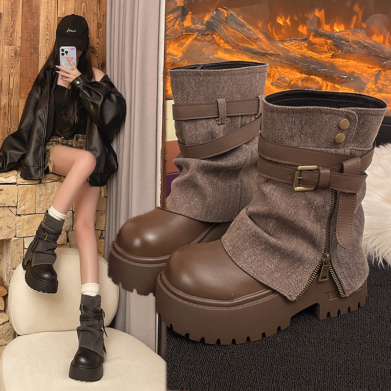 รองเท้าบูทหุ้มข้อสำหรับผู้หญิง - Women'S Fashion Designer Clothes บทวิจารณ์และราคา