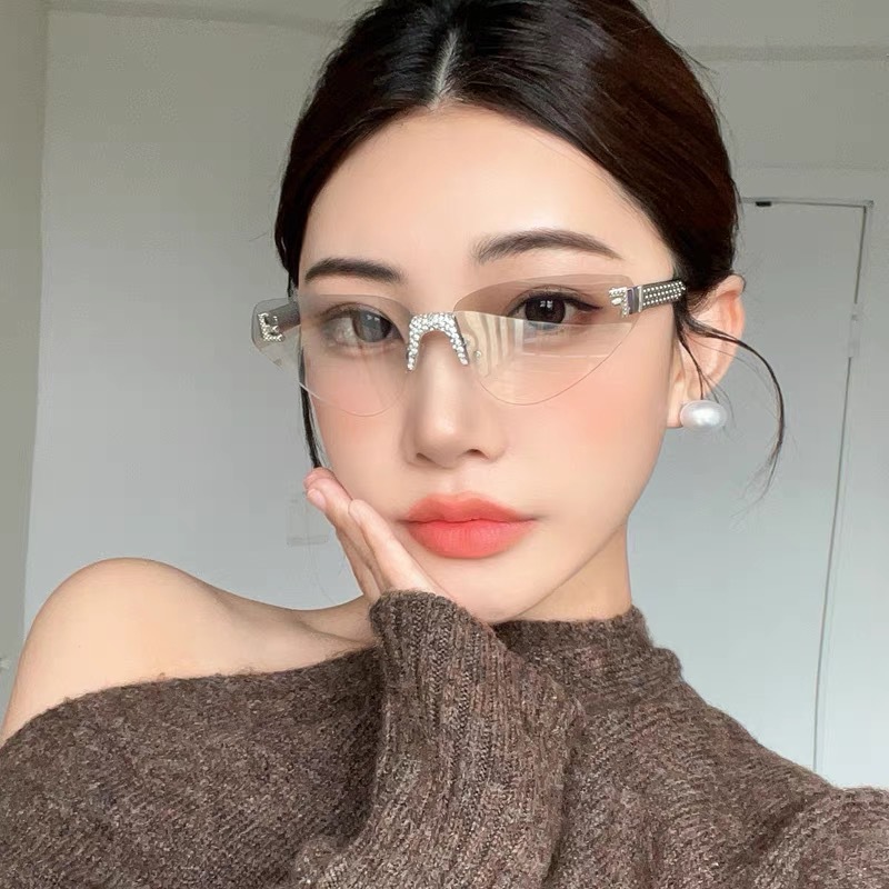 แว่นกันแดดทรงแคทอายไร้กรอบประด - Women'S Fashion Reading Glasses บทวิจารณ์และราคา