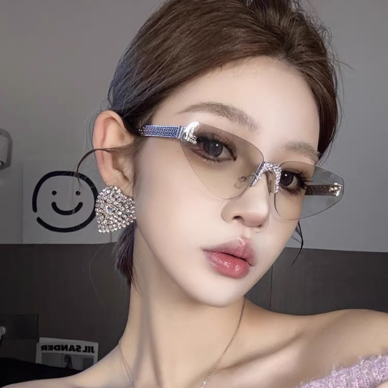 แว่นกันแดดทรงแคทอายไร้กรอบประด - Women'S Fashion Reading Glasses บทวิจารณ์และราคา