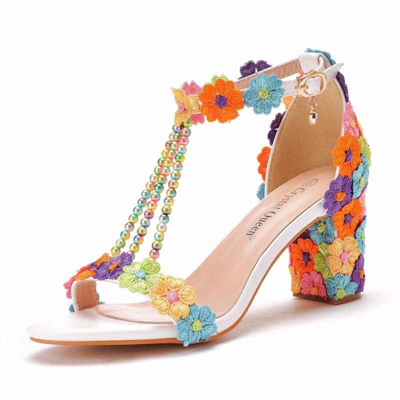 รองเท้าส้นสูงแบบเปิดหน้า 7 ซม. - Women'S Fashion Brand Shoes บทวิจารณ์และราคา