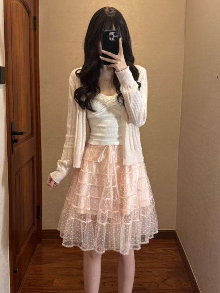 ชุดเซ็ต 3 ชิ้น เสื้อคาร์ดิแกนไ - Longline Cardigan Knit บทวิจารณ์และราคา