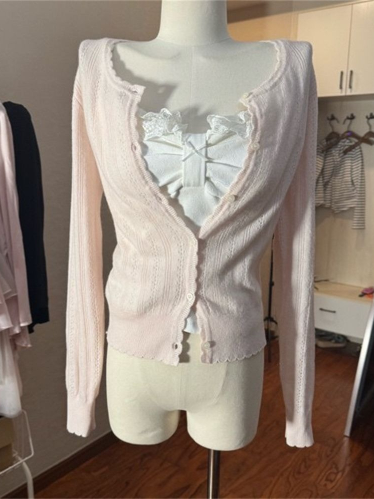 ชุดเซ็ต 3 ชิ้น เสื้อคาร์ดิแกนไ - Longline Cardigan Knit บทวิจารณ์และราคา