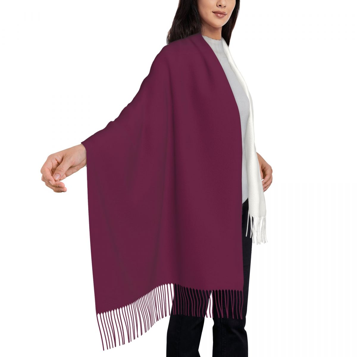 กาตาร์ธงผู้หญิงพู่ผ้าคลุมไหล่ผ - Women Fashion Qatar บทวิจารณ์และราคา