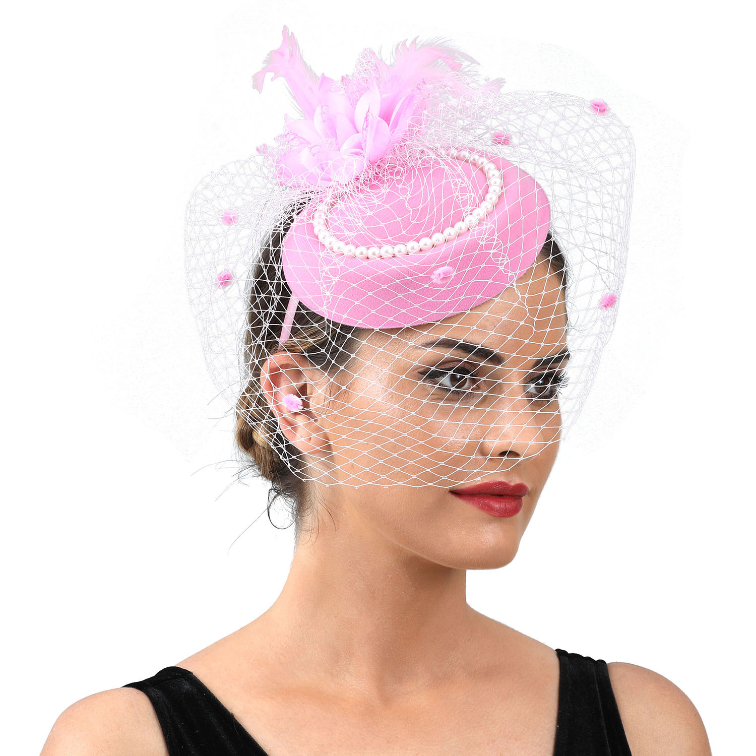 หมวกปีกกว้างประดับขนนกสำหรับผู - Women'S Fashion Kentucky Derby บทวิจารณ์และราคา