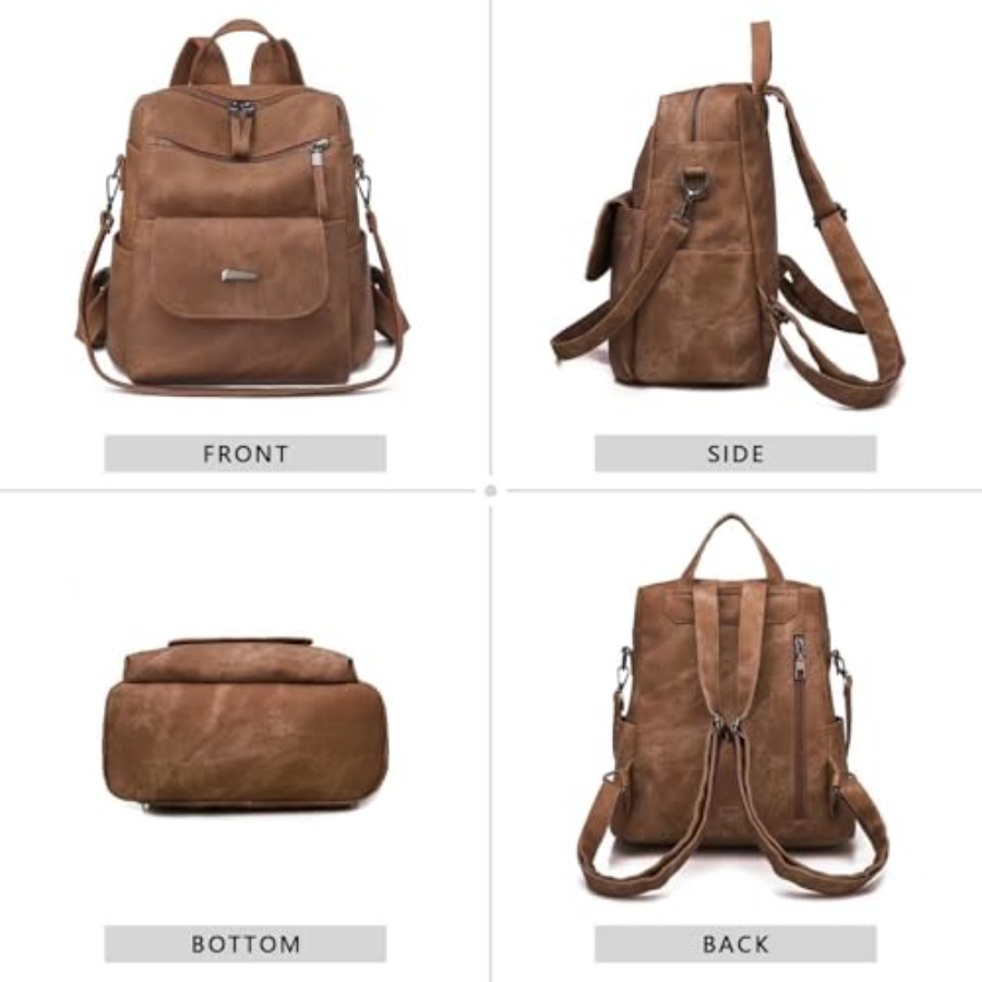 กระเป๋าเป้สะพายหลังหนัง PU สำห - Women Fashion Designer บทวิจารณ์และราคา